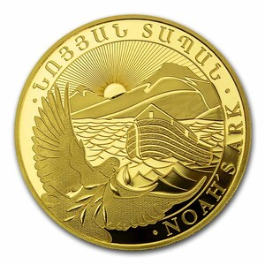 [保証書・ケース付き] 2024年 (新品) アルメニア「ノアの箱舟」純金 1オンス 金貨