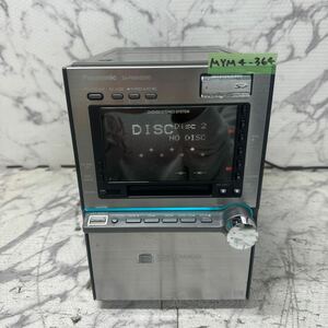 MYM4-364 激安 Panasonic DVD/SD STEREO SYSTEM SA-PM910DVD ミニコンポ 通電OK 中古現状品 ※3回再出品で処分