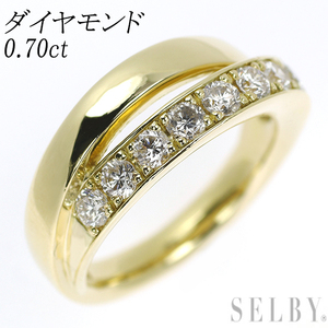 K18YG ダイヤモンド リング 0.70ct 出品2週目 SELBY