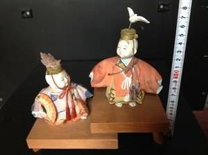時代　古美術品 骨董 珍品！ 鶴亀 人形 昭和レトロ アンティーク 日本人形