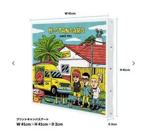 新品 Hi-STANDARD TM paint CANVAS ART ハイスタ　PIZZA OF DEATH namba69 難波 章浩　恒岡章　Ken Yokoyama 横山健　