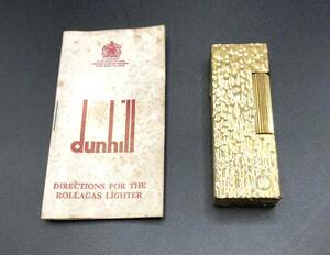 喫煙具(サ60)★[[KE-287]]★dunhill(ダンヒル)★ゴールド dマーク YGF 取り扱い説明書付き★