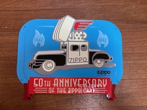 Zippo "50th ANNIVERSARY of THE ZIPPO CAR"メタルサイン新品未使用品！