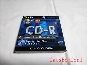 CD-R 太陽誘電 That’s 10枚パック 700MB 1x-32x 日本製 CDR-80CBY10FN