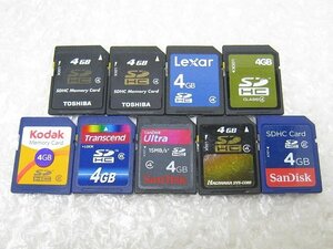 PK16189S★中古★SDHCカード 4GB★9枚セット★動作保証付★