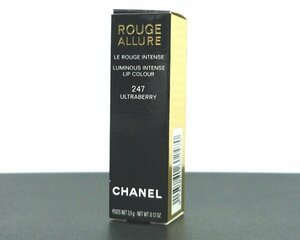 M≪未使用≫CHANEL シャネルリップ 口紅 ルージュアリュール ROUGE ALLURE LUMINOUS INTENSE LIP COLOUR 247 ULTRABERRYウルトラベリー3.5g