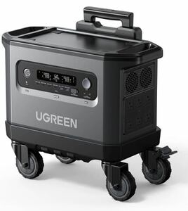 UGREEN ポータブル電源 2000W/2048Wh大容量 最大3000W出力 拡張バッテリー対応 10年以上寿命