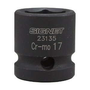 SIGNET シグネット 1/2DR インパクト用ショートソケット 17mm 23135 全長28mm