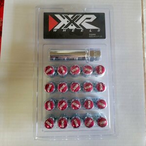 送料無料 新品未使用 スプラインナット XXR ホイール ロックナット 20個セット 小径 M12 x P1.25 盗難防止 非貫通型 専用アダプター付属 袋