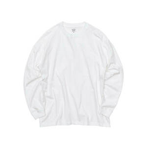 5509-01 5.6オンス Sサイズ ホワイト ビッグシルエット ロングスリーブ Tシャツ ユナイテッドアスレ（United Athle） 送料無料 新品