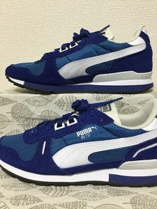 ◆美品 送料込◆25.0 プーマ PUMA スニーカー 青 01◆0509