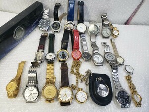 ジャンク 腕時計 他 まとめて 25点セット h / シチズン / vuillemin regnier / HAMILTON / RADO / RICOH / POLAIRE 他 懐中時計 