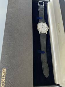 1円スタート SEIKO メンズ 腕時計 4S25-8010 自動巻き セイコー メカニカル ギョーシェ文字盤 ローマン ブレゲ針 ハック機能 ケース付き