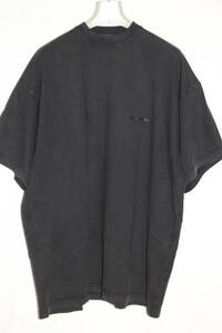BALENCIAGA UNIFIT テープロゴ Tシャツ 黒 3 ほぼ新品 バレンシアガ ユニフィット クワイエットラグジュアリー オーバーサイズ ブラック