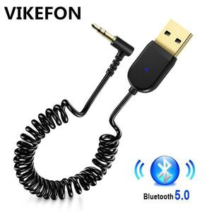 【★★新品★★】USB Aux Bluetooth5.0 カーキットハンズフリーオートアダプタ自動車ヘッドホン 3.5ｍｍジャック オーディオレシーバー