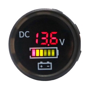 防水　12v　24v　直流電圧計　LEDデジタル表示電圧計　スケールゲージ　バッテリーテスター　A2165