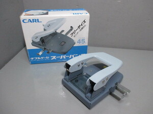 USED★CARL★カール ダブルゲージ スーパーパンチ NO.88 センター出し フリーサイズ 穴あけパンチ 事務用品