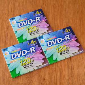 未使用未開封 ★ 株式会社ソーム 1回録画用 DVD-R CPRM 120分 3枚 片面1層 1-4倍速 レーベル面インクジェットプリント対応