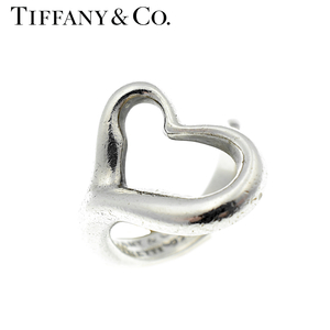 TIFFANY&Co ティファニー オープンハート SV925 指輪 リング シルバー【A02437】