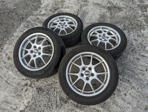 BBS　タイヤ付きホイール　17×7J+45 215/55R17 17インチ　PCD 114.3　PIRELLI　2018年製