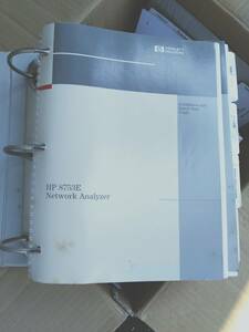 HP　8753E　Network Analyzer　Instllation and Quick Start Guide　1冊
