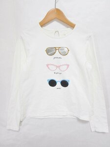 【送料込】[キッズ/子供]　kate spade NEW YORK　ケイトスペード　長袖Ｔシャツ　160cm　白　ホワイト　綿コットン混　女の子用 /n472356