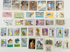 外国切手まとめ売り 中国人民郵政 パラグアイ ルワンダ モルディブ バラ コレクション (k5615)