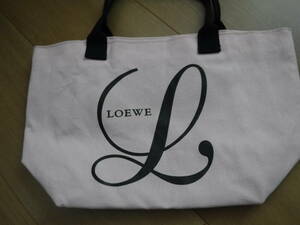 税不要特価!LOEWE ロエベ ライトピンク 大きめロゴ トートバッグ♪⑰マチ有