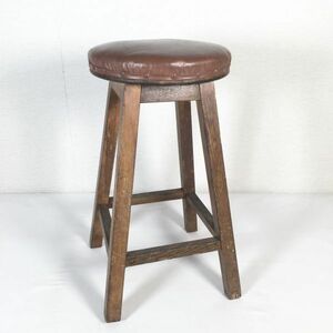 アンティーク 古い木味 スツール 丸 椅子 チェア 丸椅子 木製 古家具 ビンテージ ヴィンテージ