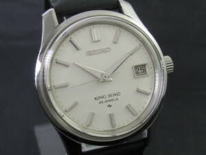 King Seiko/キングセイコー 44KS セカンドモデル Ref.4402-8000 Cal.4402A シルバー文字盤 手巻 オーバーホール・新品仕上済 1967年製造