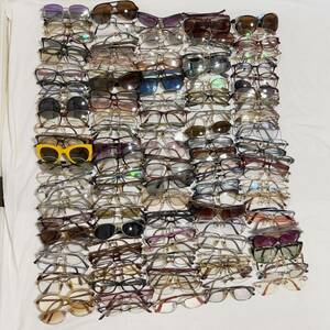 ジャンク メガネ 眼鏡フレーム・サングラス 200点以上まとめ売り⑩ まとめて 大量 セット セリーヌ イヴサンローラン等