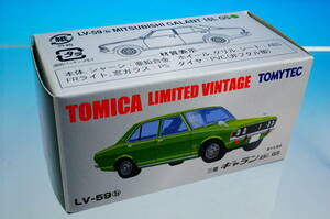 TOMYTEC TOMICA LIMITED VINTAGE LV-59b MITSUBISHI GALANT 16L GS S=1/64