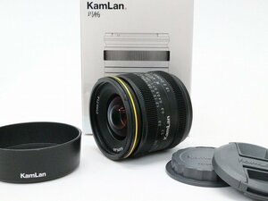 ●○【美品・元箱付】KamLan 21mm F1.8 FUJIFILM カメラレンズ 広角 単焦点 富士フィルムXマウント カムラン○●021167001m○●