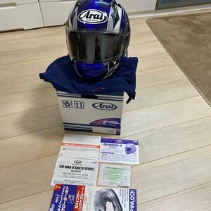 Arai フルフェイス クァンタムJエースブルーサイズ61-62XLアライヘルメット