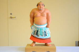 仙台堤焼 つつみ人形 谷風 大相撲力士 34cm 伝統工芸品