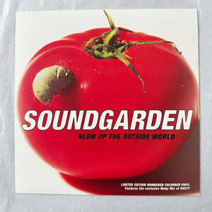 ■1996年 UK盤 オリジナル 新品 Soundgarden - Blow Up The Outside World 7”EP Limited Edition, Numbered, Green Vinyl 581 986-7 A&M