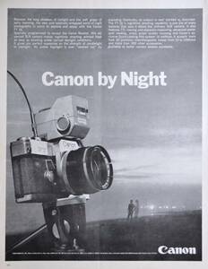 稀少・広告！1967年キャノン カメラ広告/Canon FT QL camera/昭和レトロ/C