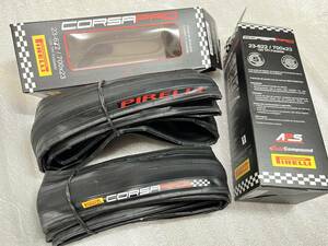 新品 PIRELLI Corsa Pro 700x23c 203g クリンチャー タイヤ 黒 ２本セット 檢 Schwalbe CONTINENTAL GOODYEAR KENDA iRC MAXXIS