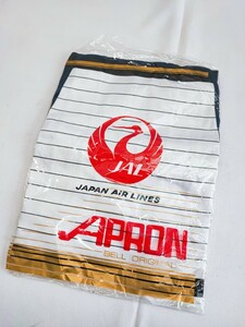 日本空港 JAL エプロン 未使用 昭和レトロ 当時物 コレクション JAPAN AIR LINES APRON BELL ORIGINAL ヴィンテージ オールド レア(040204)