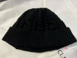 トムフォード カシミア カシミヤ 100％ ニット キャップ 帽子 ビーニー 黒 ブラック ケーブル編み