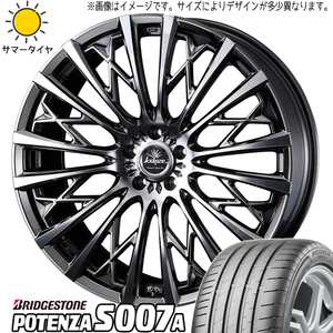 新品 ホンダ ジェイド 235/35R19 BS ポテンザ S007A クレンツェ 855EVO 19インチ 8.0J +48 5/114.3 サマータイヤ ホイール 4本SET