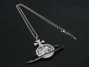 1円 ■美品■ Vivienne Westwood ヴィヴィアンウエストウッド オーブ ネックレス ペンダント アクセサリー レディース シルバー系 BF6647