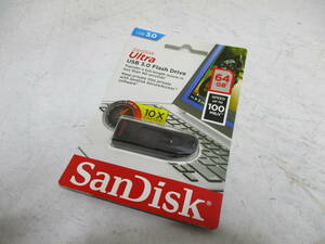 サンディスク USB3.0フラッシュメモリ 64GB SDCZ48-064G-U46　送料無料　未使用　保管品