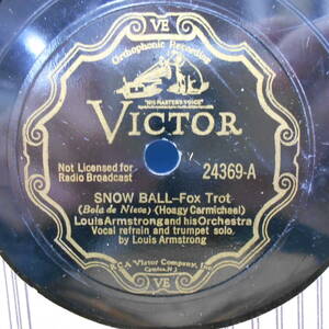 ◎SP◎ LOUIS ARMSTRONG AND ORCHESTRA (VICTOR 24369)
