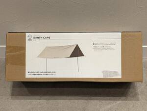 【OMO557KY】未開封保管品 Whole Earth ホールアース EARTH CAPE アースケープ WE2LDA13 ベージュ ケース付 タープ テント キャンプ 日よけ