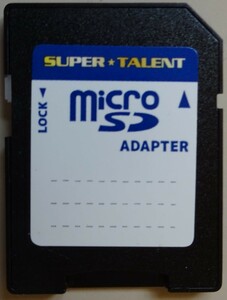 【新品】SUPER-TALENT　マイクロSDカード　変換アダプタ　2023030025