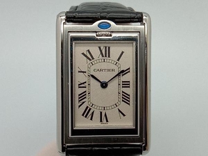 Cartier タンクバスキュラントLM 手巻き 腕時計 W1011358 純正ベルト交換済み カルティエ