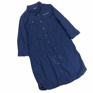 【送料360円】国内正規品 RALPH LAUREN ラルフローレン ミリタリーシャツワンピース 女の子 キッズ 150cm 古着 N-43