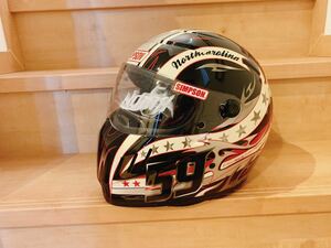 稀少 シンプソン RX-10 限定 59㎝ SIMPSON シルバースター 美品 アウトロー OUTLAW DIAMON BACK BANDIT RX12 M50 M30 RX10 Arai shoei