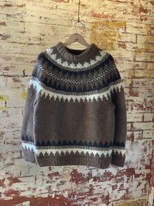 60s ANTARTEX HAND KNITTED NORDIC SWEATER ヴィンテージ ビンテージ ハンドニット ノルディックセーター スコットランド 50s トラッド